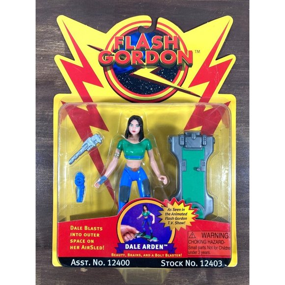 1996 FLASH GORDON Dale Arden Action Figure NEW ON CARD Playmates Animated Series - Picture 1 of 7